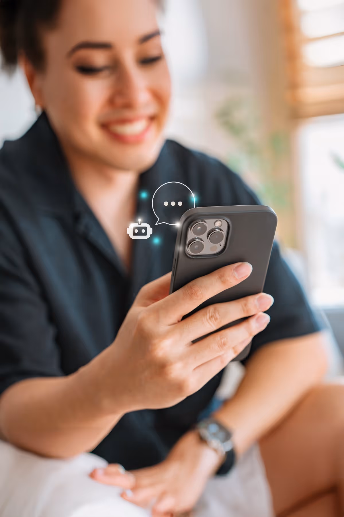 Student Using Solvcom SLS Feature